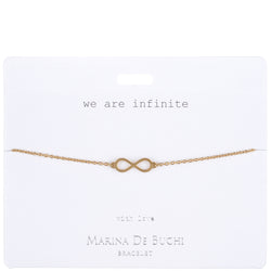 ‘We are Infinite’ Gold-Plated Eternity Bracelet