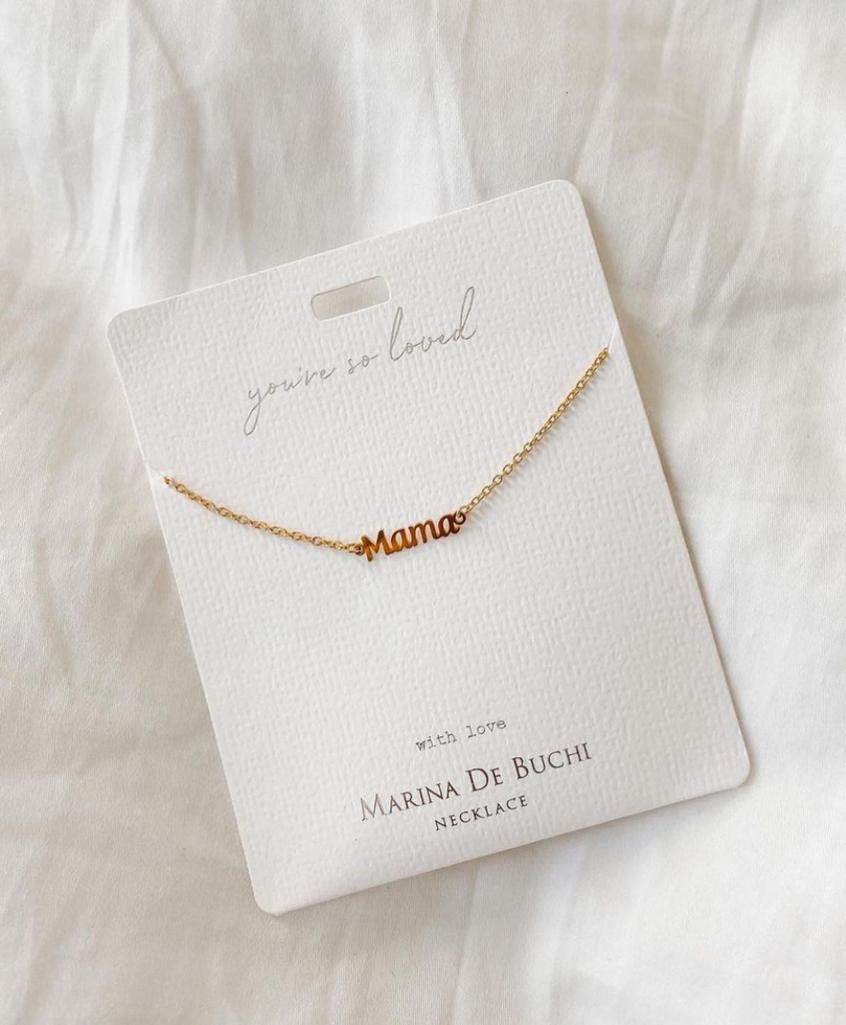 Personalized Luxe Name Necklace Marina De Buchi