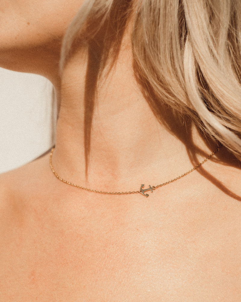 'Love Anchors the Soul' Gold Anchor Necklace *PRE-ORDER