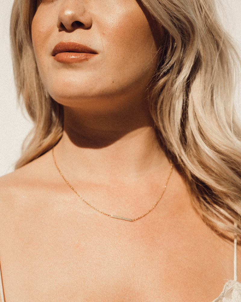 'Simple is Beautiful' Gold-Plated Necklace