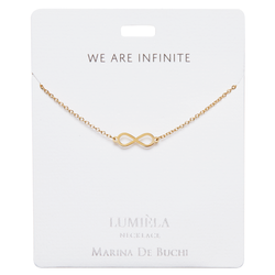 We Are Infinite Gold Plated Infinity Lumiela Necklace Marina De Buchi