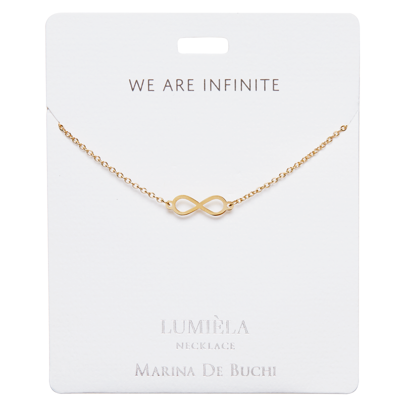 'We Are Infinite' Gold-Plated Infinity Lumiela Necklace