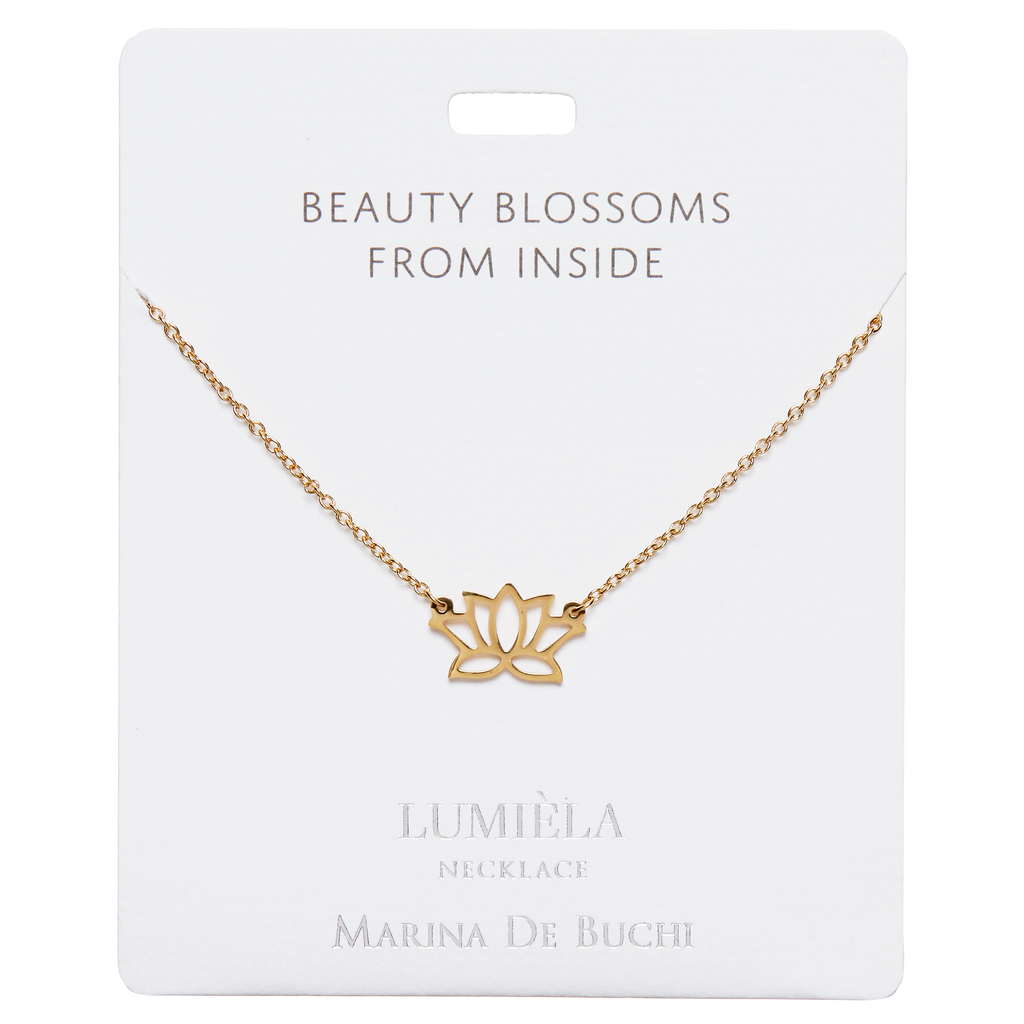 Lotus flower necklace best sale gold