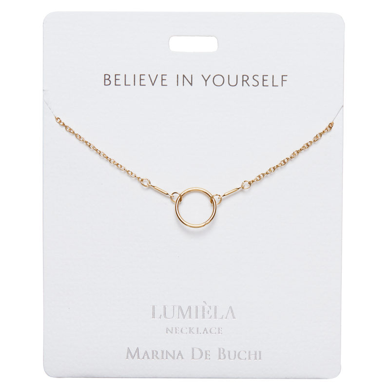 'Believe in Yourself' Gold-Plated Lumiela Necklace