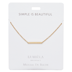 'Simple is Beautiful' Gold-Plated Necklace