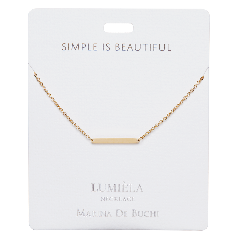 'Simple is Beautiful' Gold-Plated Necklace