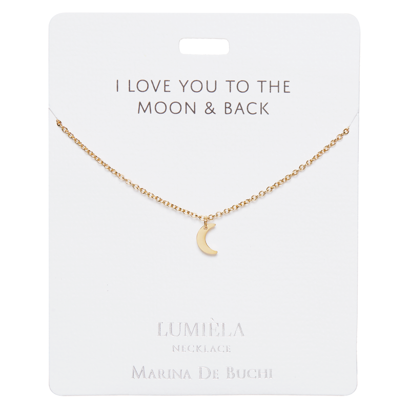 I Love You To The Moon And Back Necklace – Sheva