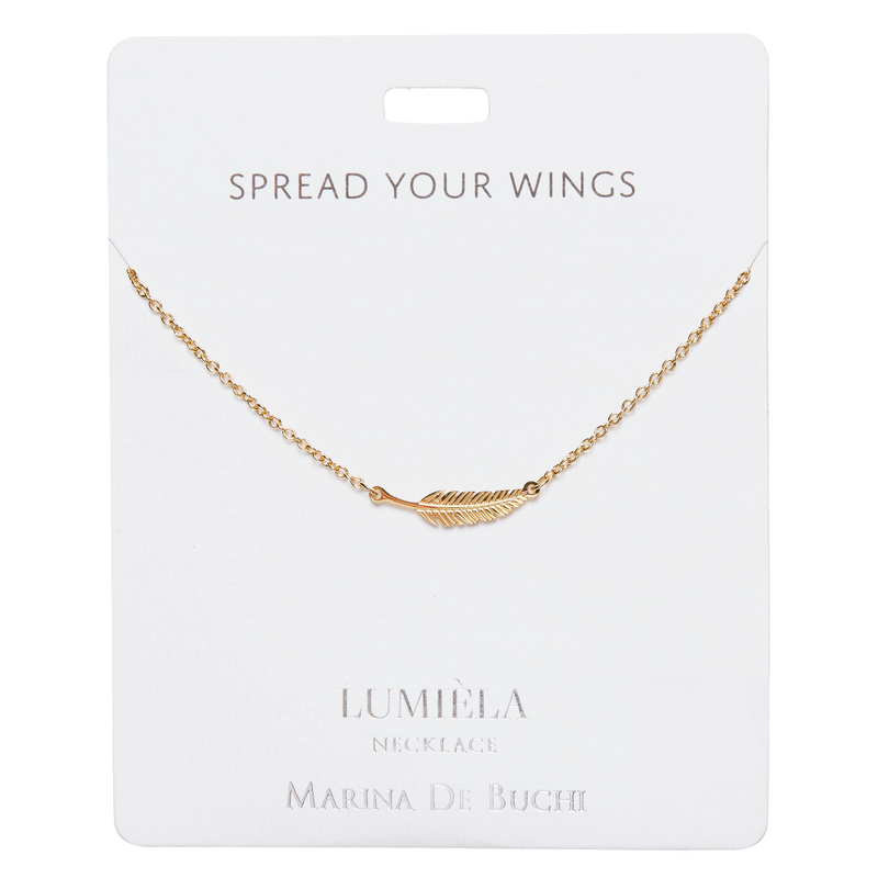 Spread Your Wings Feather Necklace PRE ORDER Marina De Buchi