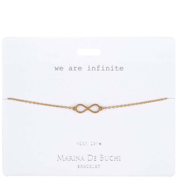 ‘We are Infinite’ Gold-Plated Eternity Bracelet