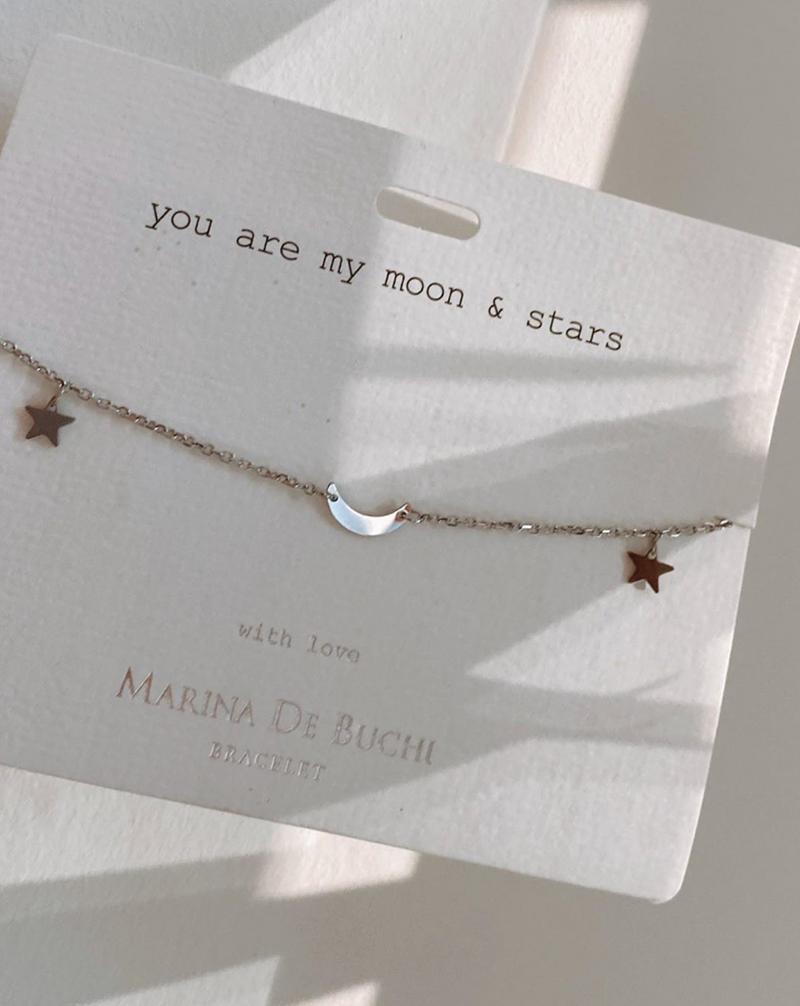 Moon & Star Bangle – D.Louise Jewellery