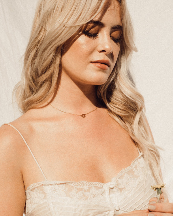 'You Are My Sunshine' Dainty Sun Necklace - Available in Gold Plated + Silver